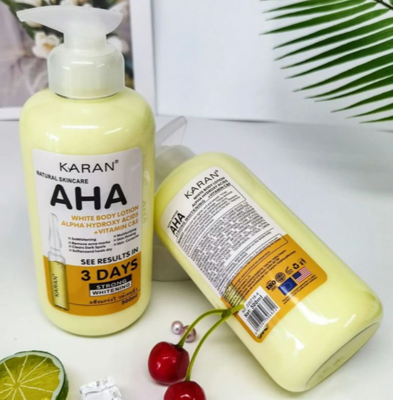 500ml Whitening Body Cream Hydroxy Acids Vitamin CE Moisturizing Lightening