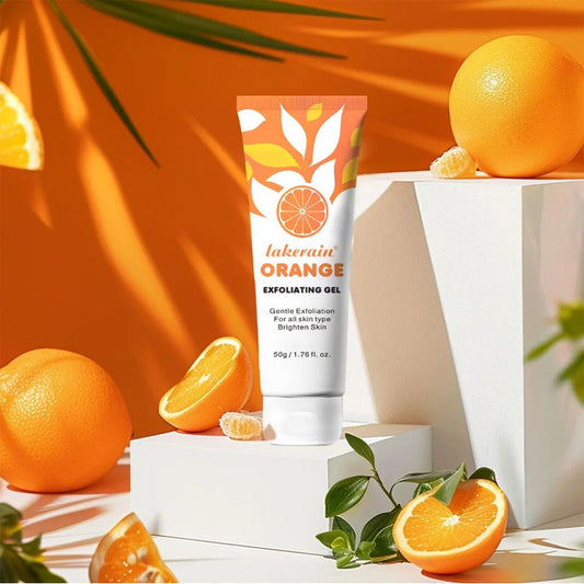 Orange Exfoliating Gel, Dead Spot Remover & Brighten Peeling for Whiten Hydrating Skin Care