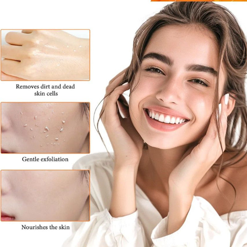 Orange Exfoliating Gel, Dead Spot Remover & Brighten Peeling for Whiten Hydrating Skin Care