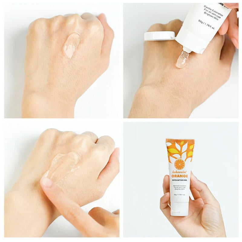 Orange Exfoliating Gel, Dead Spot Remover & Brighten Peeling for Whiten Hydrating Skin Care