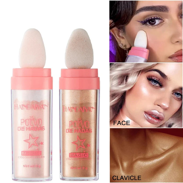 Fairy Dust Highlighter - 3 Color Polvo De Hadas Fairy Highlight Patting Powder