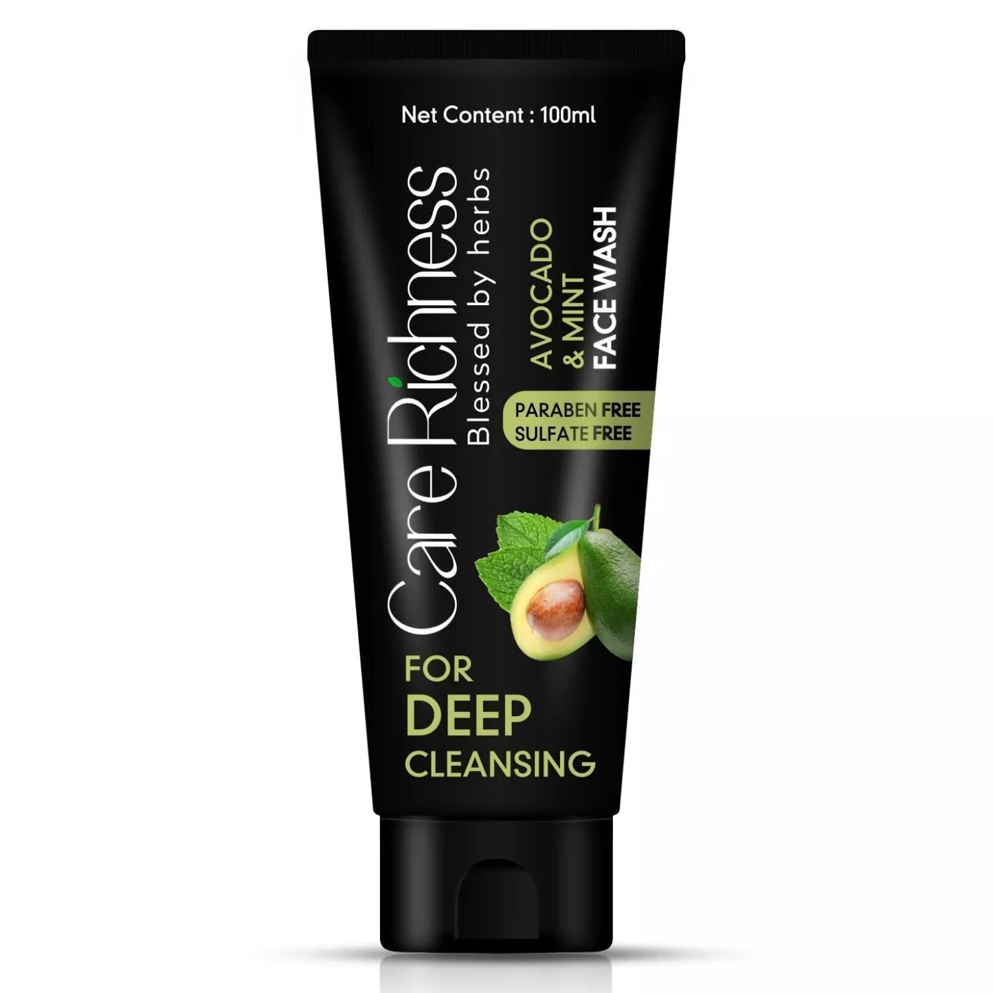 Care Richness Herbal Avocado & Mint Face Wash 100ml free shipping world wide