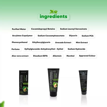 Care Richness Herbal Avocado & Mint Face Wash 100ml free shipping world wide