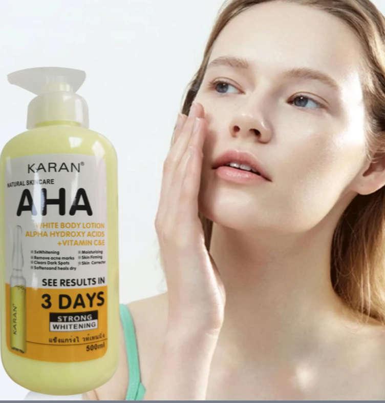 500ml Whitening Body Cream Hydroxy Acids Vitamin CE Moisturizing Lightening